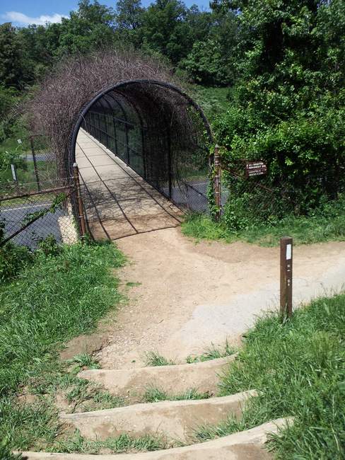 The I-70 footbridge is being overtaken